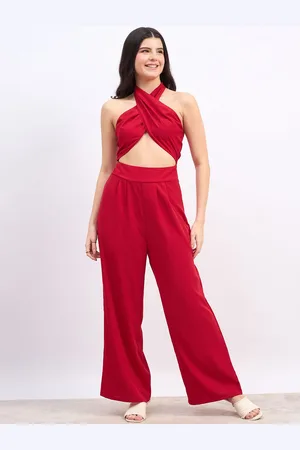 Berrylush Halter Neck Basic Jumpsuit