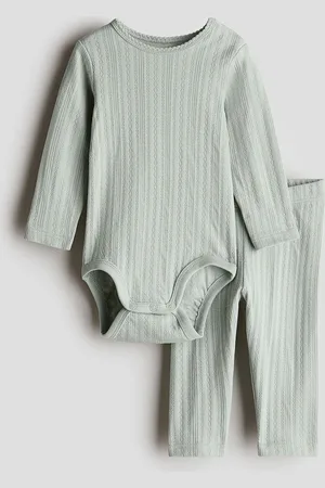 H&M 2-Piece Pointelle Cotton Set