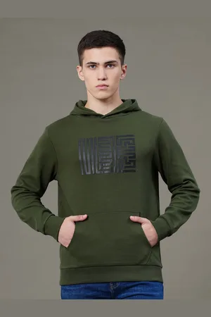 Red Tape Men Graphic Print Cotton Hoodie