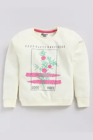 Eteenz Girls Printed Premium Cotton Sweatshirt