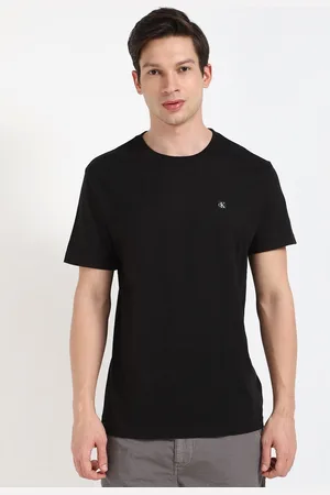 Calvin Klein Men Solid Round Neck Cotton T-shirt