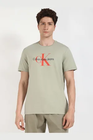 Calvin Klein Men Typography Applique T-shirt