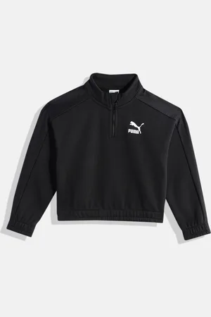 PUMA Girls T7 Quarter Zip Sweatshirt