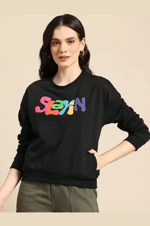 Mast & Harbour Women Printed Sweatshirt