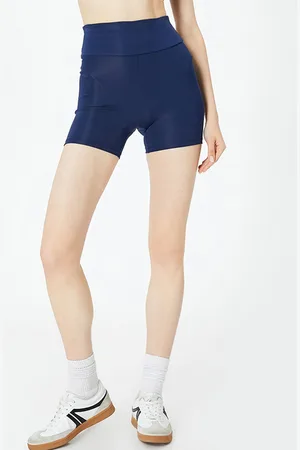 Koton Women Slim-Fit High-Rise Sports Shorts
