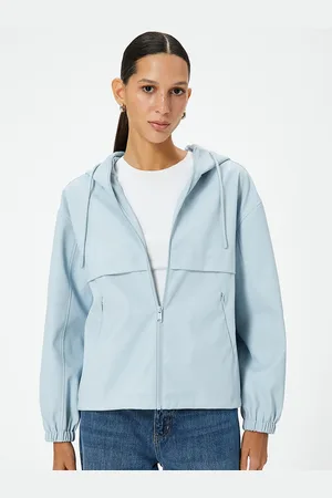 Koton Women Solid Bomber with Embroidered Jacket