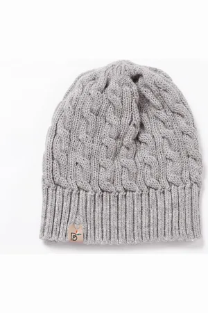 Bharatasya Women Grey Acrylic Beanie