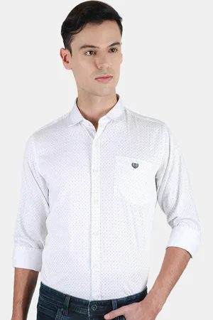 Duke Men Slim Fit Opaque Printed Casual Shirt