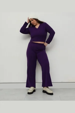 CURVY STREET Women V-Neck Long Sleeves Top