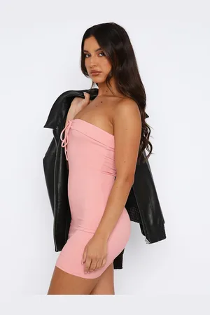 HERE&NOW Off-Shoulder Bodycon Mini Dress