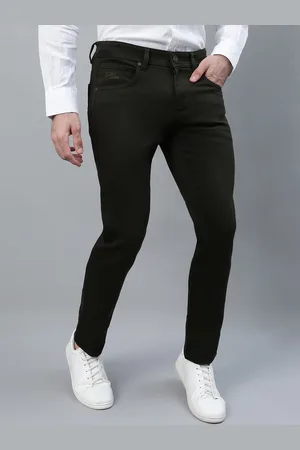 CANTABIL Men Comfort Regular Fit Mid-Rise Cotton Trousers
