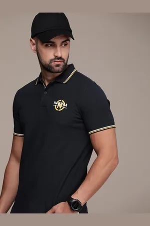 Nautica Brand Logo Polo Collar Pure Cotton T-shirt
