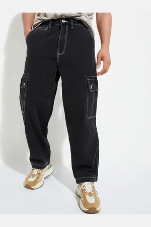 Max Collection URB_N Men Loose Fit Cargo Jeans