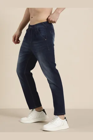 HERE&NOW Men Carpenter Fit Light Fade Stretchable Jeans