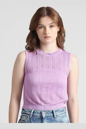 ONLY Self Design Sleeveless Top