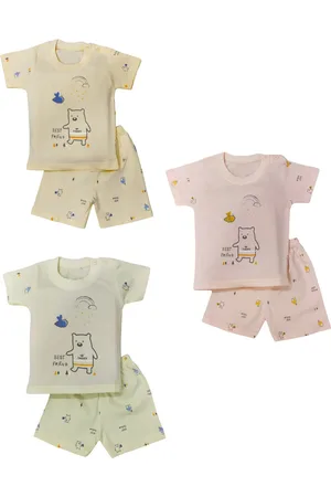 BAESD Unisex Kids Printed T-shirt with Shorts