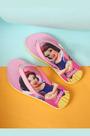 Kidsville Girls Disney Princess Printed Thong Flip-Flops