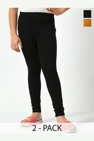 KAYU Girls Pack Of 2 Ankle-Length Leggings