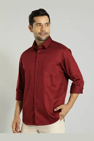 Indian Terrain Men Slim Fit Opaque Casual Shirt