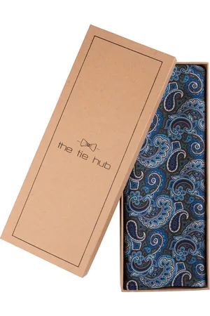The Tie Hub Men Paisley Printed Silk Scarf