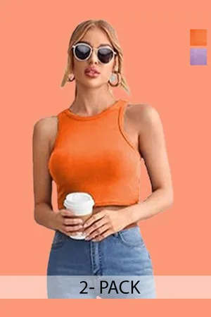 Mast & Harbour Cotton Crop Top