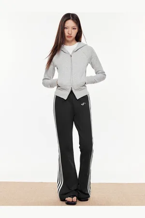 DressBerry Women Striped Mid-Rise Regular Fit Bootcut Trousers