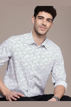 Nautica Slim Fit Geometric Printed Casual Shirt