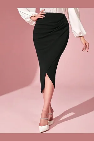 Roadster The Lifestyle Co Overlap Bodycon Skirt