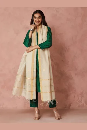 Fabindia Ethnic Motifs Woven Design Dupatta With Zari