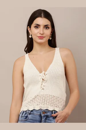 NoBarr Women V-Neck Tie-Ups Top
