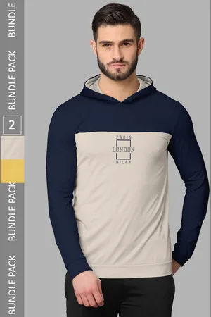 bullmer Pack Of 2 Printed Long Sleeves Round Neck T-shirt
