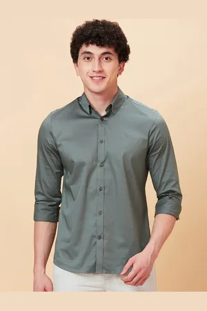 Being Human Spread Collar Slim Fit Cotton Casual Shirt
