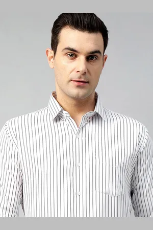 HANCOCK Men Slim Fit Opaque Checked Wrinkle Ressistant Formal Shirt