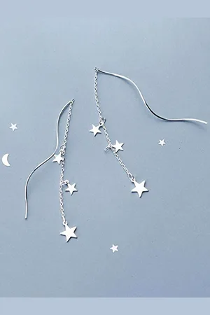 EL REGALO Star Shaped Drop Earrings