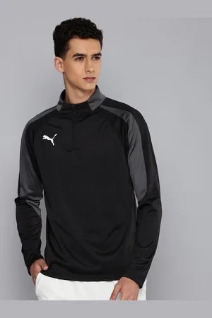 PUMA Individualliga Mock Collar Raglan Sleeves Drycell Slim Fit Football T-shirt