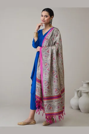 InWeave Women Empire Kurta with Palazzos & With Dupatta