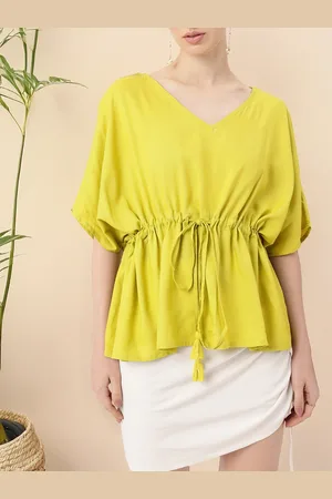 DressBerry Feminine Glam Kimono Sleeves Kaftan Top