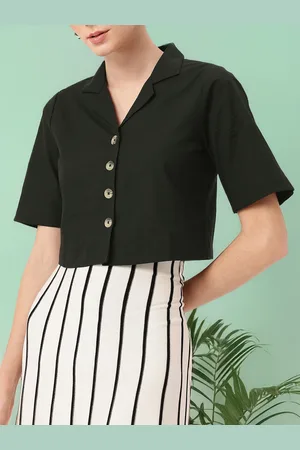 DressBerry Boxing Ring Meets Cool Cuban Grit Boxy Crop Shirt