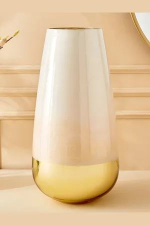 Home Centre Eternity Vogue Pearl Beige Glass Vases