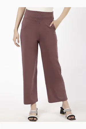 Spiffy Women Smart Loose Fit High-Rise Trousers