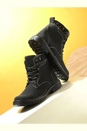 WOAKERS Men Colourblocked Leather Regular Boots