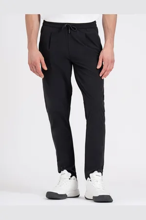 Red Tape Men Black Solid Straight Fit Track pants