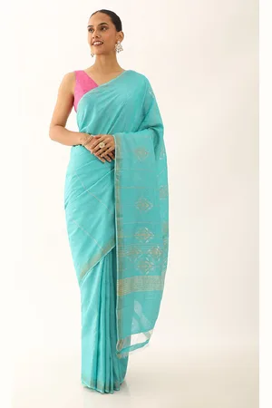 Taneira Ethnic Motif Woven Design Zari Pure Silk Saree
