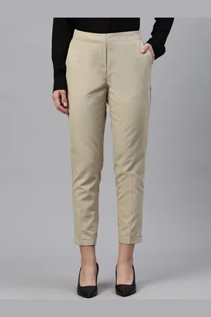 De Moza Women Regular Fit Mid-Rise Regular Trouser