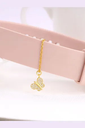 GIVA 925 Gold-Plated Butterfly Watch Charm