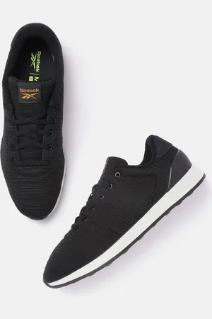 Reebok Men Black Woven Design Ever Road DMX 4.0 Walking Shoes