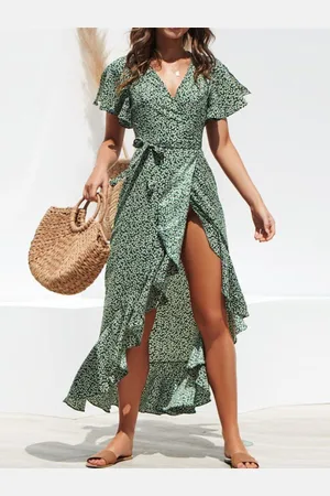 DressBerry Animal Print Midi Dress