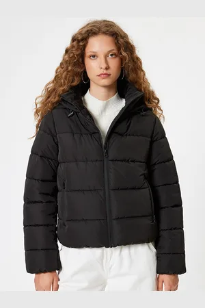 Koton Women Solid Hooded Puffer Jacket