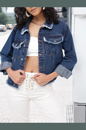 DressBerry Touch Of Coolness Faded Denim Jacket