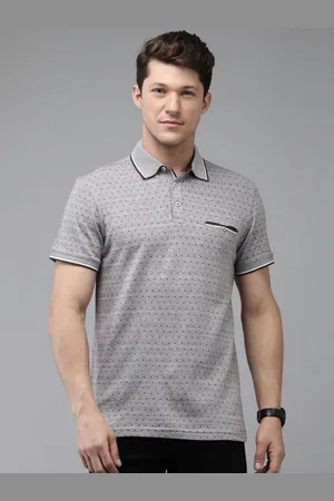 Provogue Men Polo Collar Pockets Slim Fit T-shirt